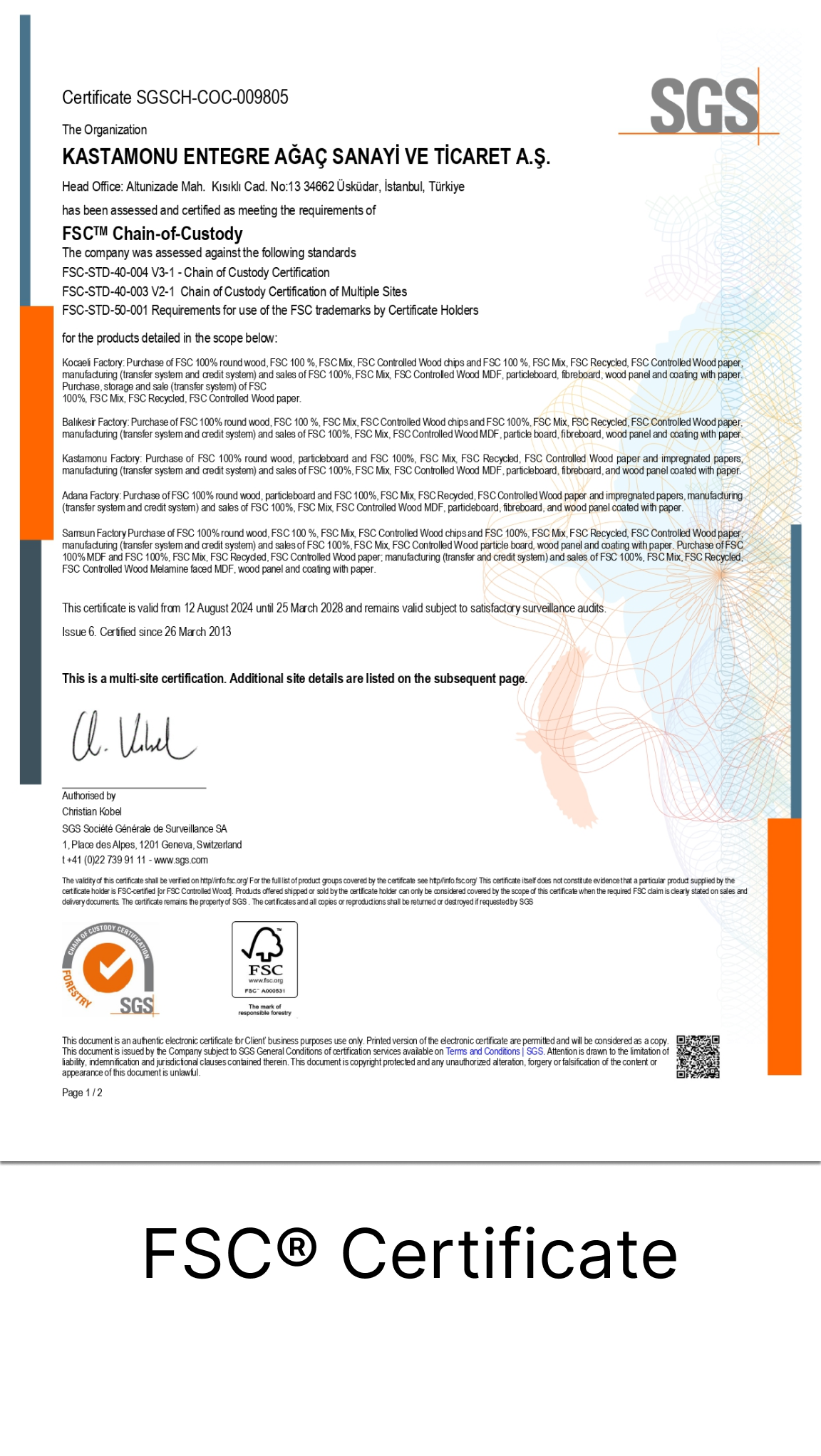 FCS Certificate