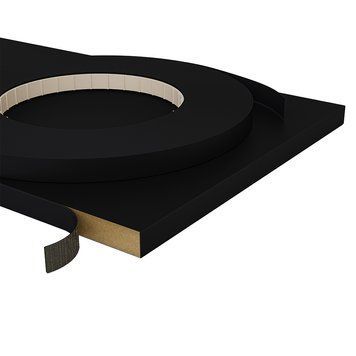 Кромка Kastamonu ПВХ KMD186 Piano Black 22x0,8 мм Kastamonu