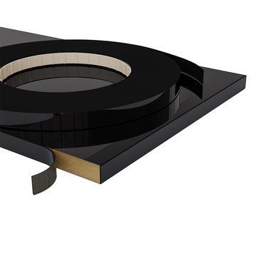 Кромка Kastamonu ПВХ KGPD186 Piano Black 22x0,8 мм Kastamonu